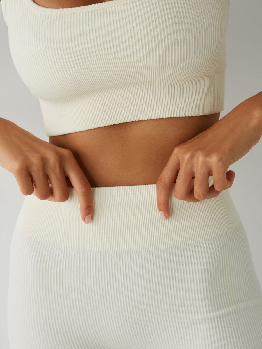 Ensemble Long - FitBasic - Blanc - Vente Finale Marie Louise Paris