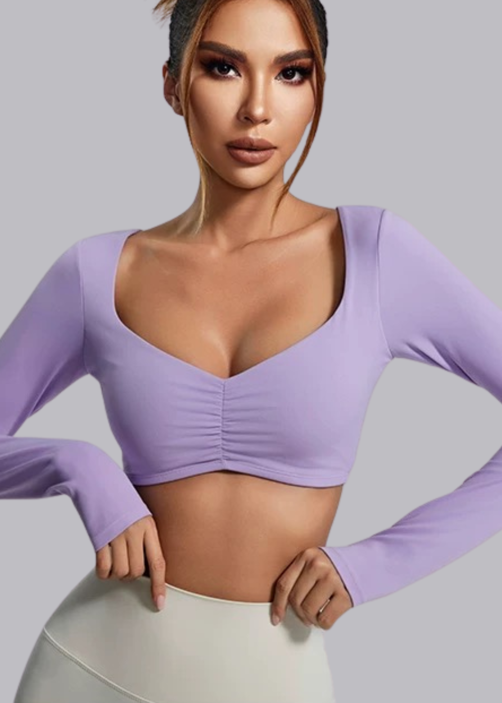 Tee-shirt Manche Longue - Brassière intégrée - Elena Marie Louise Paris