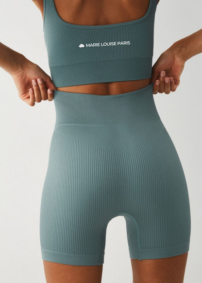 Ensemble Biker - FitBasic - Bleu 2.0 - Vente Finale Marie Louise Paris