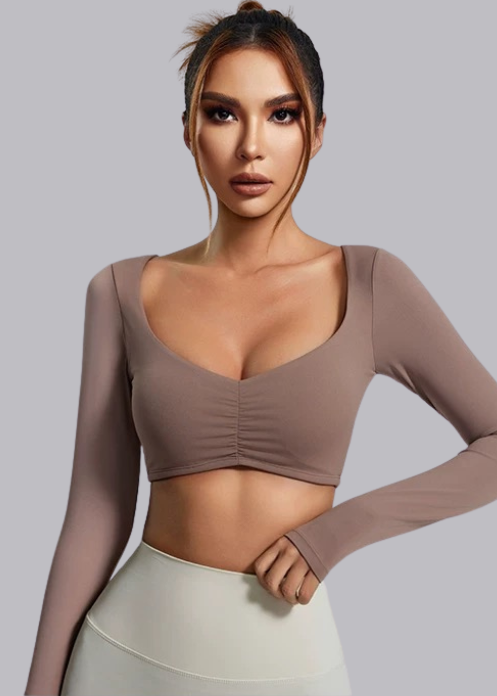 Tee-shirt Manche Longue - Brassière intégrée - Elena Marie Louise Paris