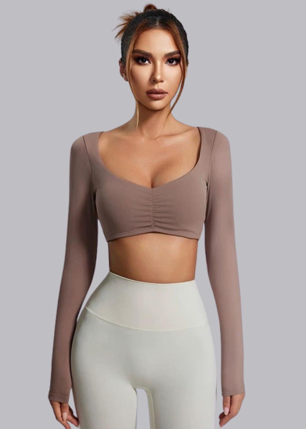 Tee-shirt Manche Longue - Brassière intégrée - Elena Marie Louise Paris