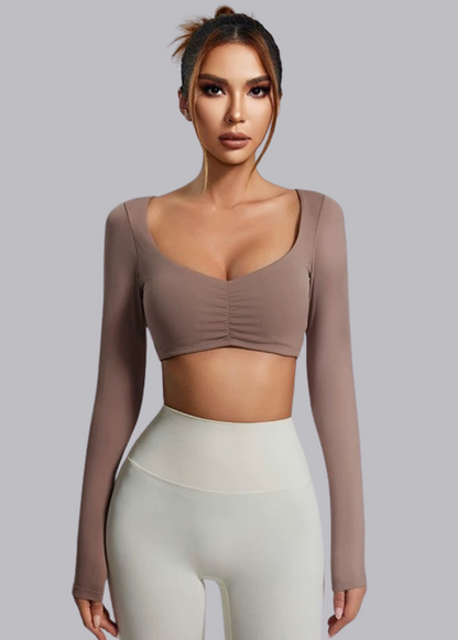 Tee-shirt Manche Longue - Brassière intégrée - Elena Marie Louise Paris