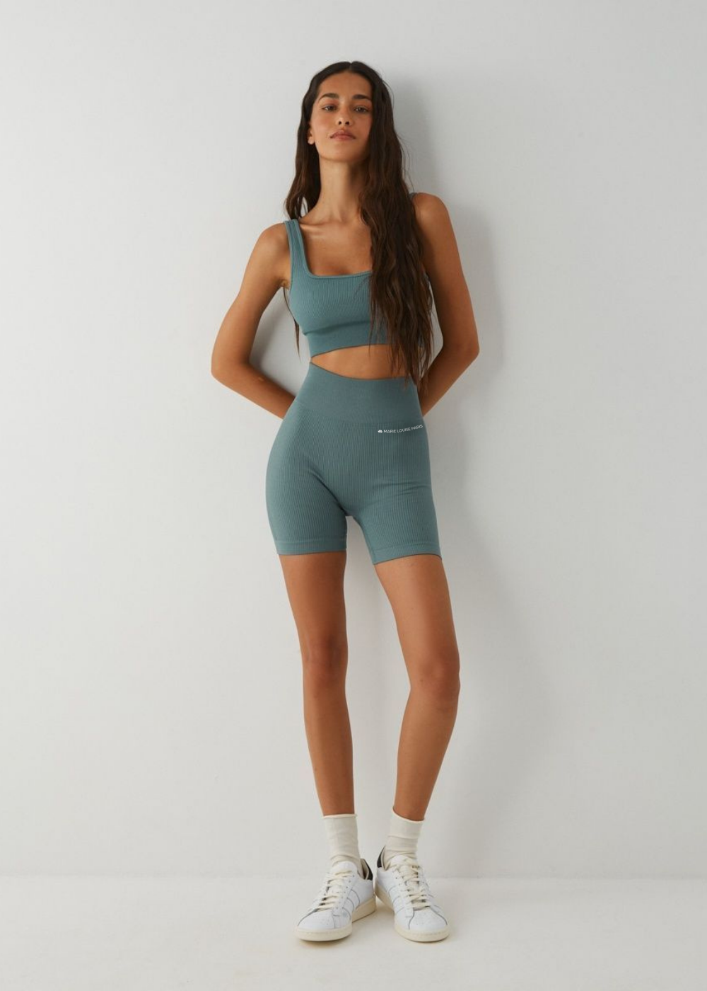 Ensemble Biker - FitBasic - Bleu 2.0 - Vente Finale Marie Louise Paris