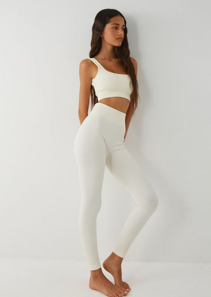Ensemble Long - FitBasic - Blanc - Vente Finale Marie Louise Paris