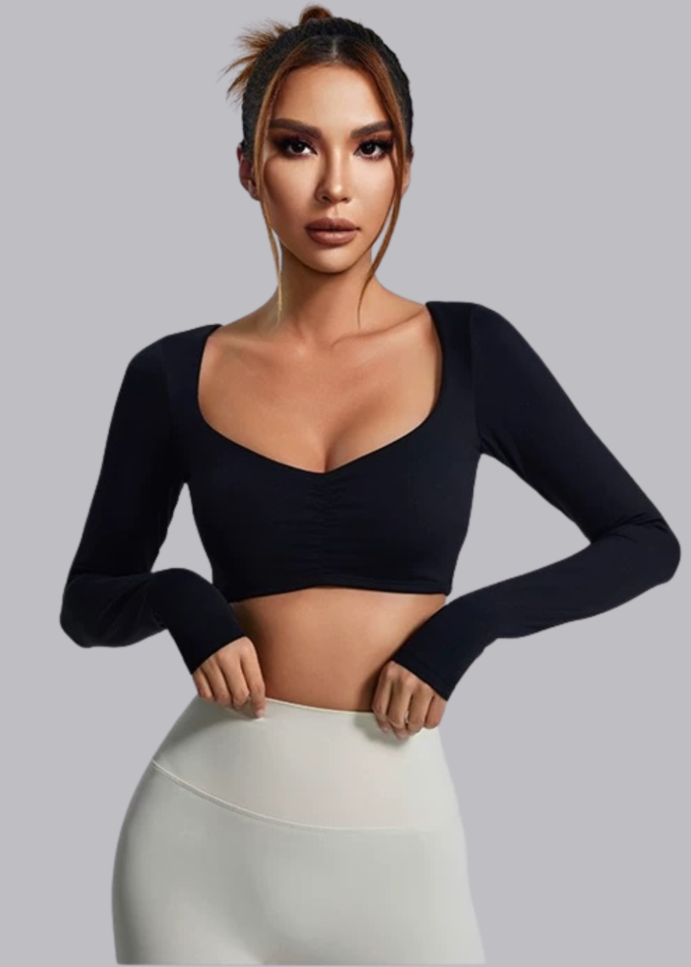 Tee-shirt Manche Longue - Brassière intégrée - Elena Marie Louise Paris