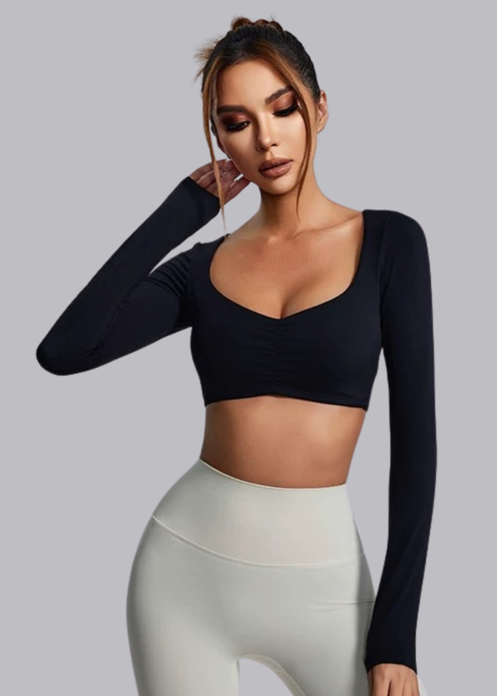Tee-shirt Manche Longue - Brassière intégrée - Elena Marie Louise Paris