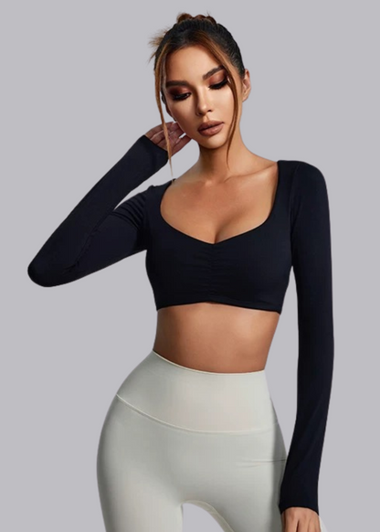 Tee-shirt Manche Longue - Brassière intégrée - Elena Marie Louise Paris