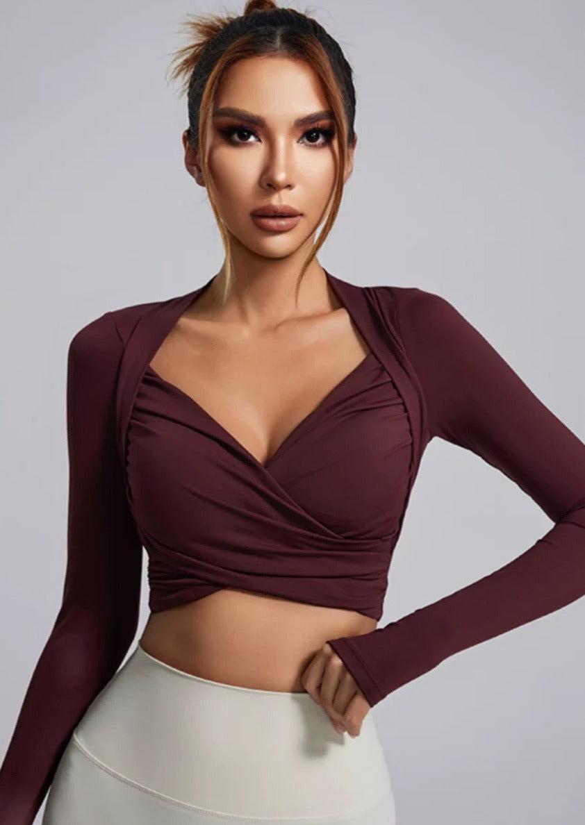 Tee-shirt Manche Longue - Brassière intégrée - Lola Marie Louise Paris