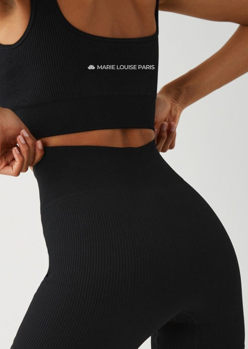 Ensemble Long - FitBasic - Noir - Vente Finale Marie Louise Paris