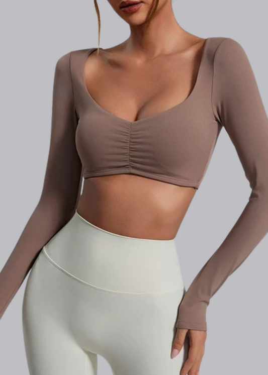 Tee-shirt Manche Longue - Brassière intégrée - Elena Marie Louise Paris